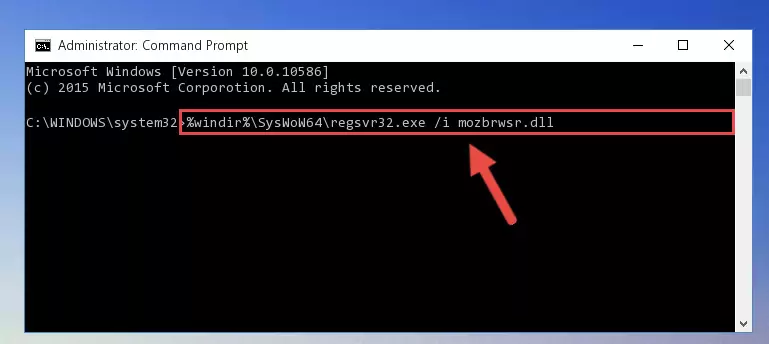Uninstalling the Mozbrwsr.dll file's broken registry from the Registry Editor (for 64 Bit)