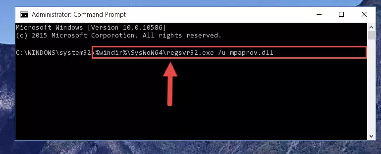 Creating a clean and good registry for the Mpaprov.dll file (64 Bit için)