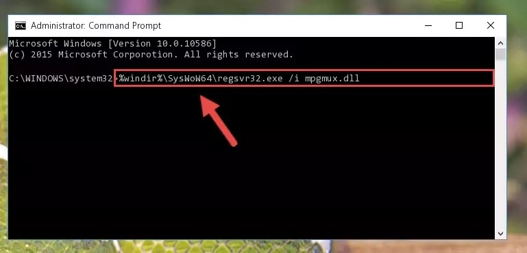Uninstalling the Mpgmux.dll file's broken registry from the Registry Editor (for 64 Bit)