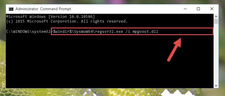 Uninstalling the broken registry of the Mpgvout.dll file from the Windows Registry Editor (for 64 Bit)