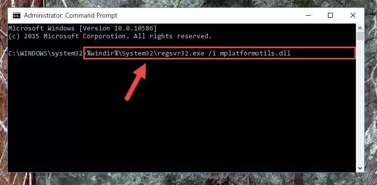 Cleaning the problematic registry of the Mplatformutils.dll library from the Windows Registry Editor
