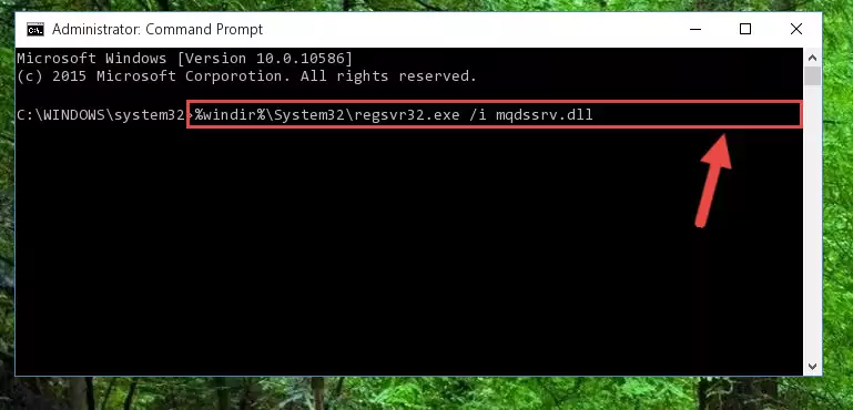 Cleaning the problematic registry of the Mqdssrv.dll library from the Windows Registry Editor