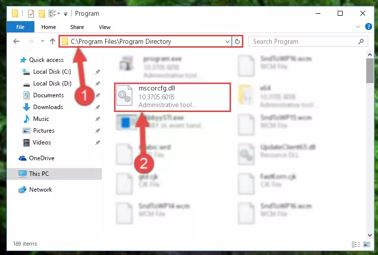Uninstalling the Mscorcfg.dll library's broken registry from the Registry Editor (for 64 Bit)