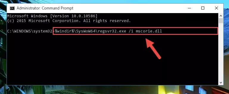 Uninstalling the Mscorie.dll file's problematic registry from Regedit (for 64 Bit)