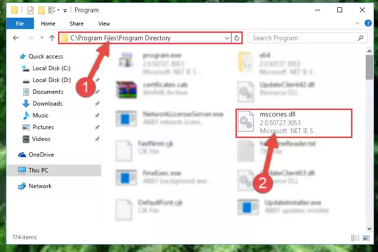 Uninstalling the Mscories.dll library's problematic registry from Regedit (for 64 Bit)