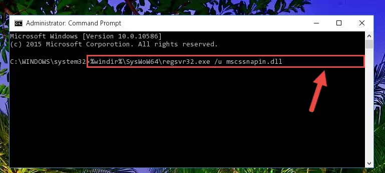 Creating a clean registry for the Mscssnapin.dll file (for 64 Bit)