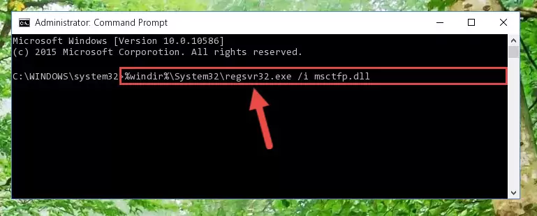 Deleting the Msctfp.dll file's problematic registry in the Windows Registry Editor