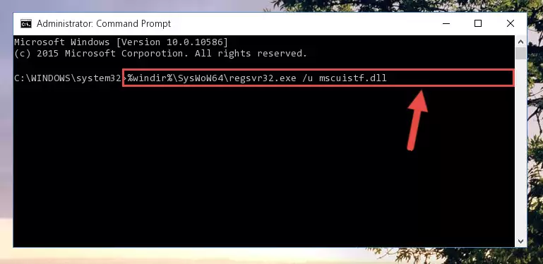 Making a clean registry for the Mscuistf.dll file in Regedit (Windows Registry Editor)
