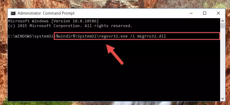Creating a clean registry for the Msgrru32.dll file (for 64 Bit)