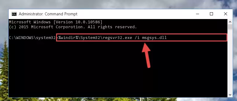 Creating a clean registry for the Msgsys.dll file (for 64 Bit)