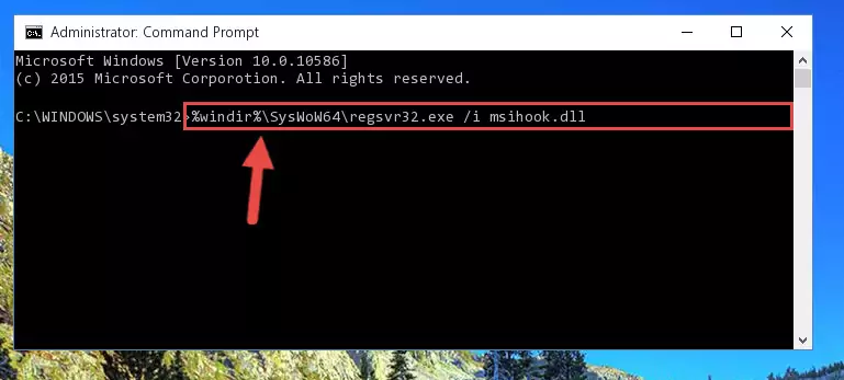 Uninstalling the Msihook.dll file's broken registry from the Registry Editor (for 64 Bit)