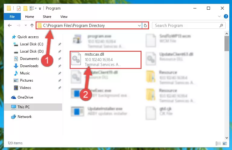 Uninstalling the broken registry of the Mstscax.dll file from the Windows Registry Editor (for 64 Bit)