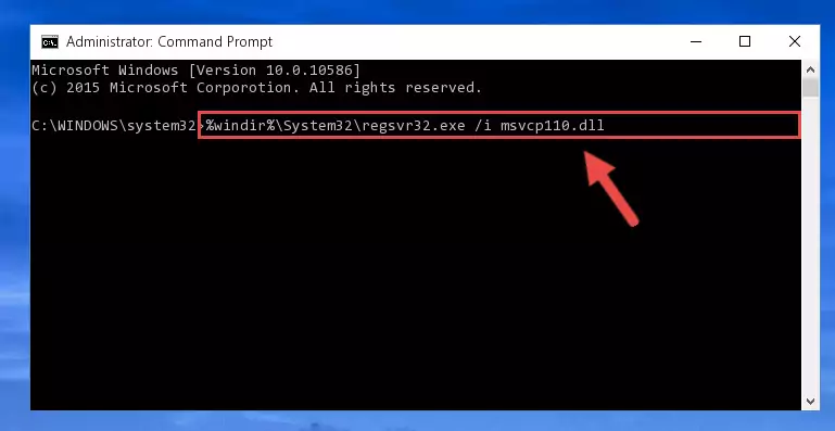 Deleting the Msvcp110.dll library's problematic registry in the Windows Registry Editor