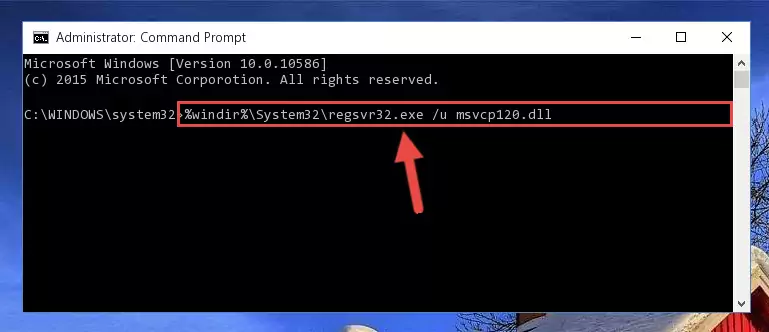 Extracting the Msvcp120.dll file from the .zip file