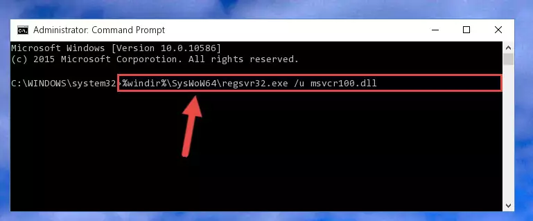 Creating a new registry for the Msvcr100.dll library in the Windows Registry Editor