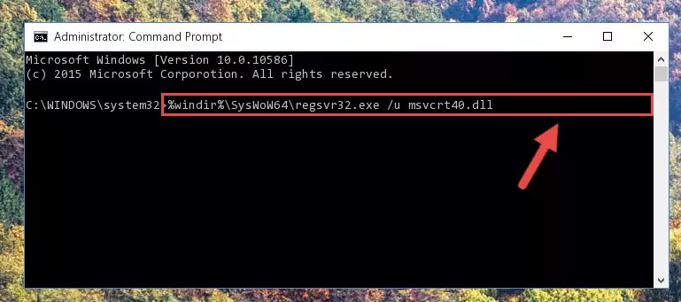 Creating a clean registry for the Msvcrt40.dll file (for 64 Bit)