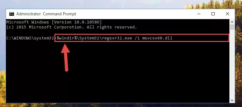 Uninstalling the Msvcsv60.dll file from the system registry
