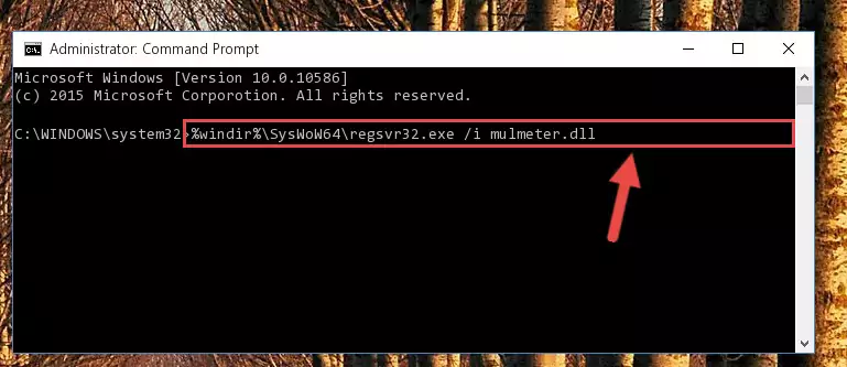Cleaning the problematic registry of the Mulmeter.dll library from the Windows Registry Editor
