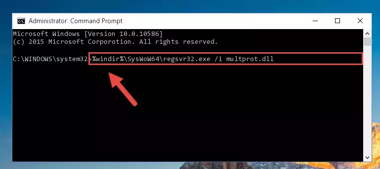 Uninstalling the Multprot.dll file's broken registry from the Registry Editor (for 64 Bit)
