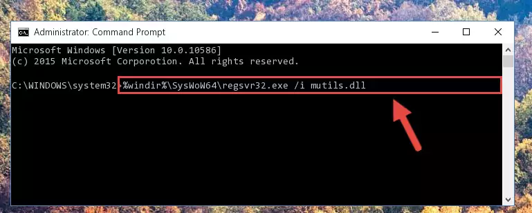 Uninstalling the Mutils.dll library from the system registry