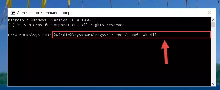 Deleting the damaged registry of the Mvfs14n.dll