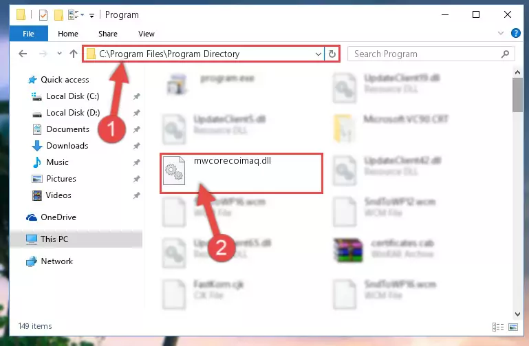Uninstalling the Mwcorecoimaq.dll library's problematic registry from Regedit (for 64 Bit)