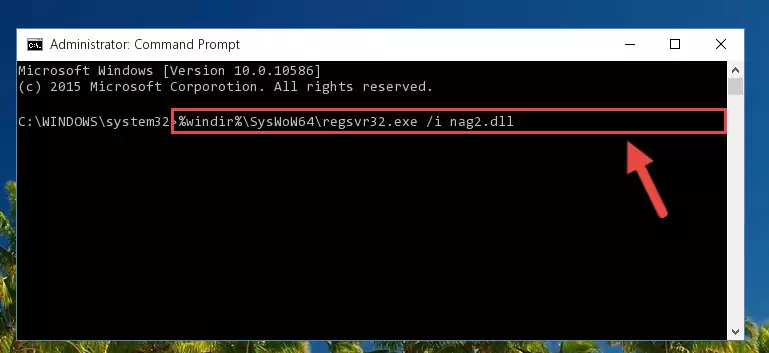 Deleting the damaged registry of the Nag2.dll