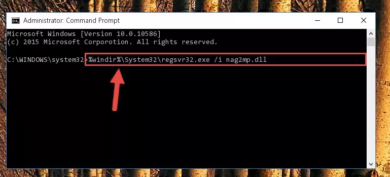 Deleting the Nag2mp.dll file's problematic registry in the Windows Registry Editor