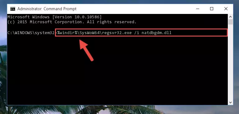 Uninstalling the broken registry of the Natdbgdm.dll file from the Windows Registry Editor (for 64 Bit)