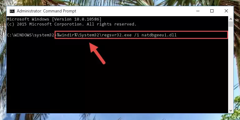 Deleting the Natdbgeeui.dll library's problematic registry in the Windows Registry Editor