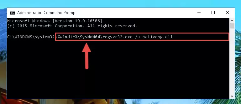 Creating a new registry for the Nativehg.dll file