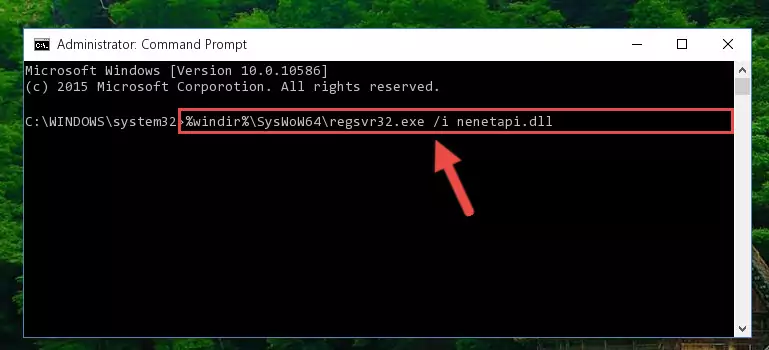 Uninstalling the broken registry of the Nenetapi.dll library from the Windows Registry Editor (for 64 Bit)