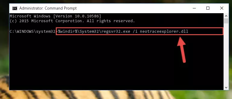 Cleaning the problematic registry of the Neotraceexplorer.dll library from the Windows Registry Editor
