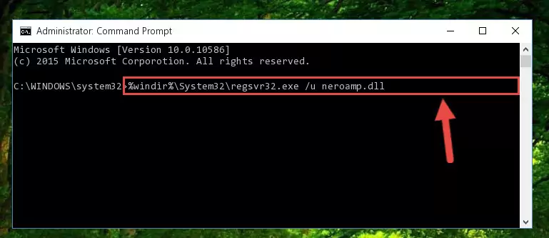Creating a new registry for the Neroamp.dll file