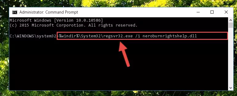 Deleting the Neroburnrightshelp.dll file's problematic registry in the Windows Registry Editor