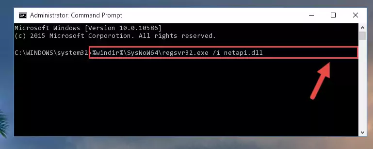 Uninstalling the Netapi.dll file's broken registry from the Registry Editor (for 64 Bit)