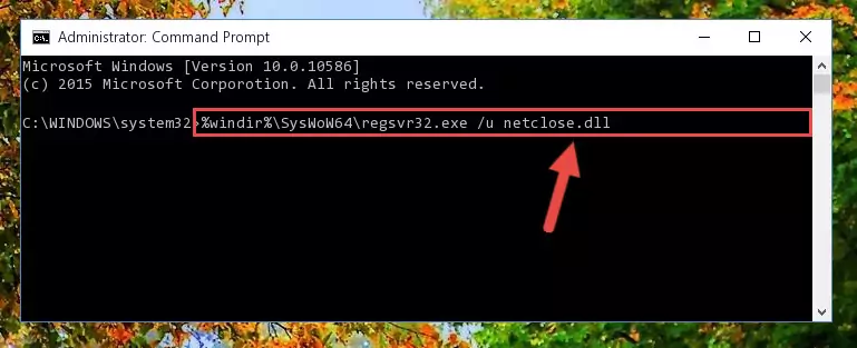 Creating a clean and good registry for the Netclose.dll file (64 Bit için)