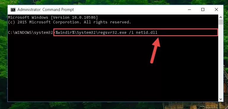 Deleting the damaged registry of the Netid.dll