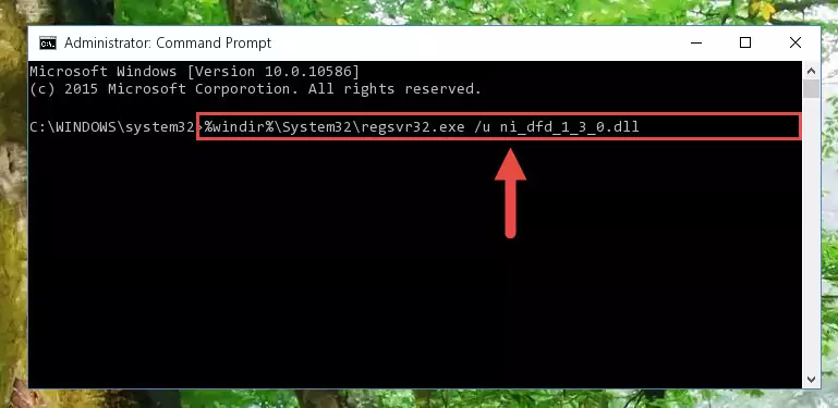 Extracting the Ni_dfd_1_3_0.dll file from the .zip file