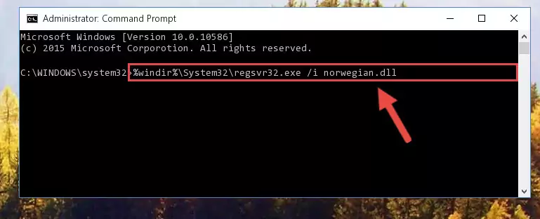 Deleting the damaged registry of the Norwegian.dll