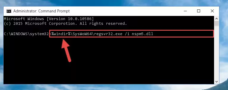 Uninstalling the Nspm5.dll file's broken registry from the Registry Editor (for 64 Bit)