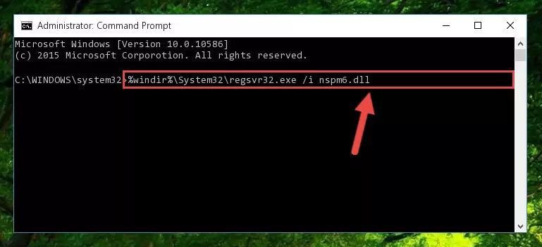 Uninstalling the Nspm6.dll library from the system registry
