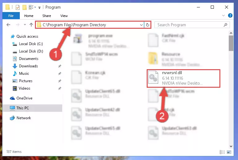 Uninstalling the Nvwrsnl.dll library's problematic registry from Regedit (for 64 Bit)