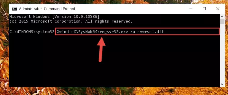 Making a clean registry for the Nvwrsnl.dll library in Regedit (Windows Registry Editor)