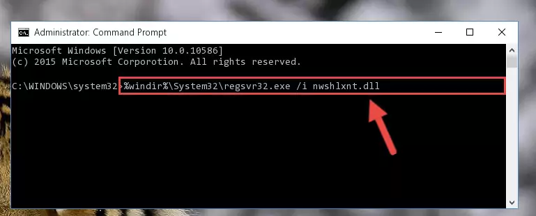 Deleting the damaged registry of the Nwshlxnt.dll