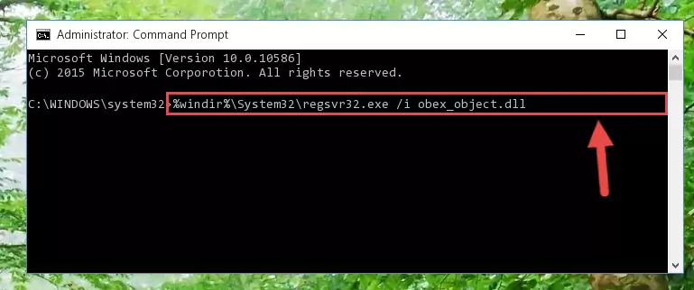 Cleaning the problematic registry of the Obex_object.dll file from the Windows Registry Editor
