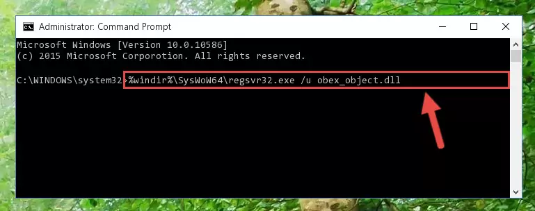 Creating a clean registry for the Obex_object.dll file (for 64 Bit)