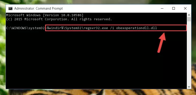 Uninstalling the Obexoperationdll.dll file from the system registry