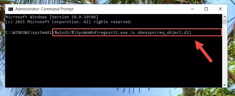 Creating a clean registry for the Obexsyncreq_object.dll library (for 64 Bit)