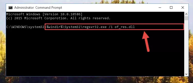 Creating a clean and good registry for the Of_res.dll file (64 Bit için)